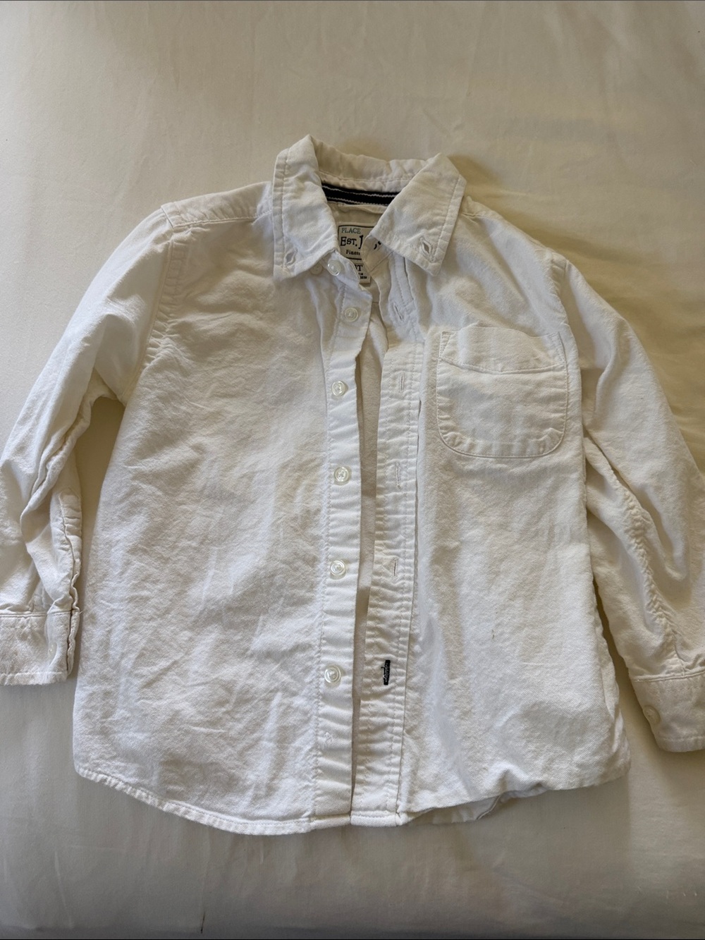 Place White Button-Down Shirt for Kids